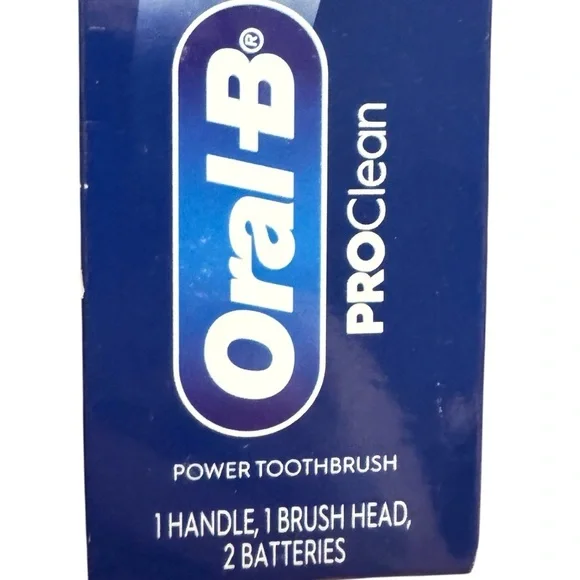Oral-B ProClean Battery Toothbrush Whitening Clean NIB 1 Handle 1 Head 2 Batteri - Picture 9 of 11